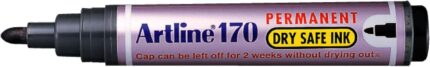 Magnum Sharp Permanent Marker, Black Markers with 2.0 mm Nib for Thick and Consistent Lines, Dry Safe Permanent Markers, Ideal For Redaction and Art, Black, 12 Pack