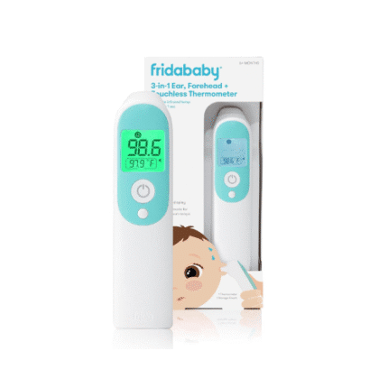 Frida Baby Thermometer, 3-in-1 Infrared Thermometer for Ear, Forehead & Touchless, FSA/ HSA Eligible Fever Thermometer for Baby, Infants ,Toddlers, Kids & Adults